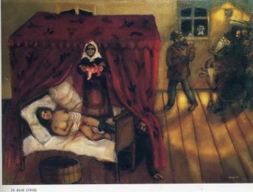 birth virgin Painting - Birth contemporary Marc Chagall